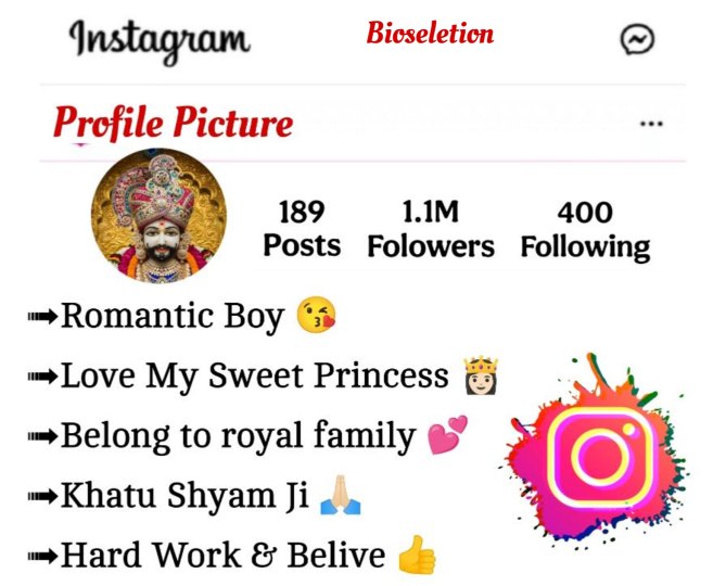 Khatu Shyam Bio For Instagram
