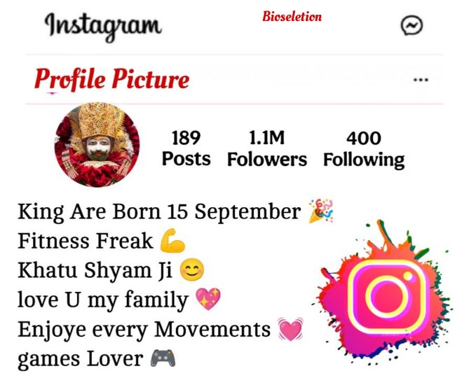 Khatu Shyam Bio For Instagram