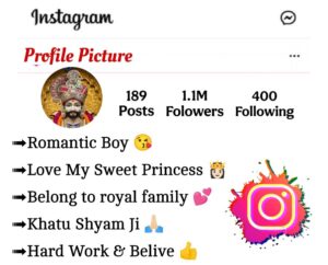 Instagram Bio For Khatu Shyam Ji 