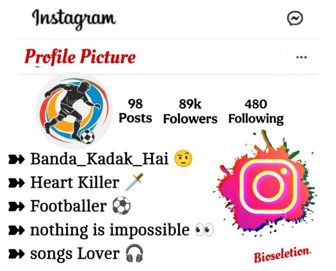 Instagram Bio For Football Lovers