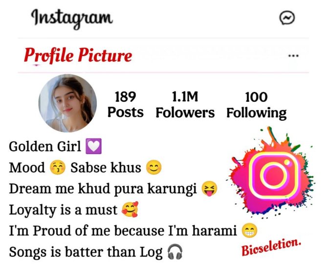 Instagram Bio For Girls