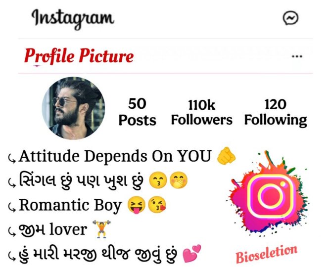 Instagram Bio In Gujarati