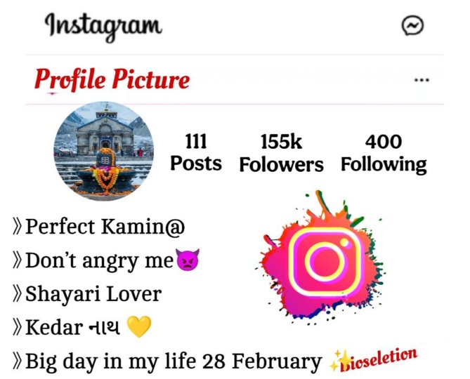 Kedarnath Bio For Instagram
