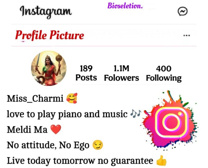 Maa Meldi Bio For Instagram