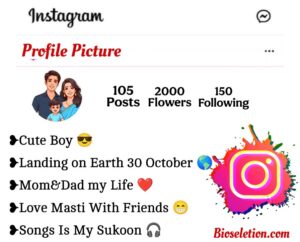 Instagram Bio For Boys Mom Dad