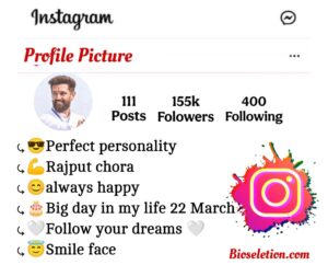 Rajput Bio For Instagram 