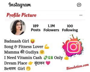 Instagram Bio For Girls Attitude