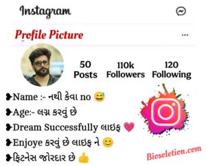 Instagram Bio In Gujarati For Boys