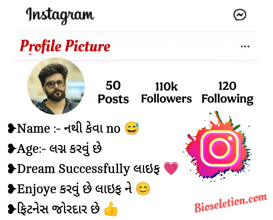 Instagram Bio In Gujarati For Boys