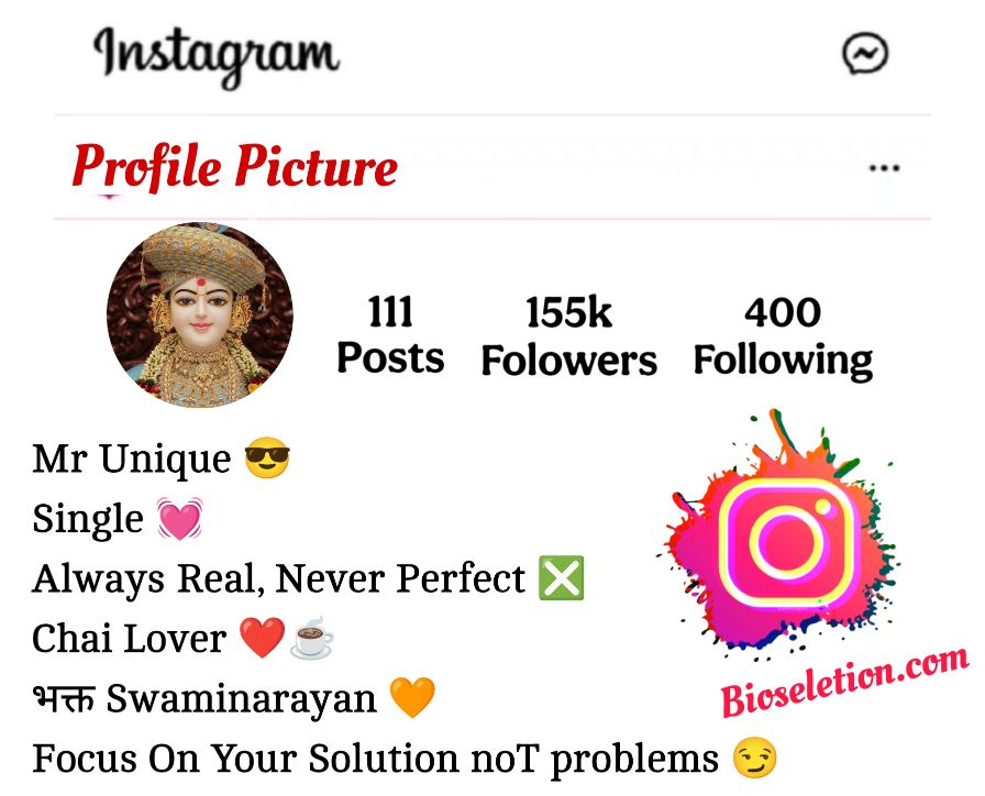 Swaminarayan Instagram Bio With Emojis