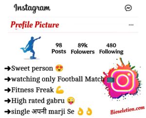 Football Bio For Instagram 