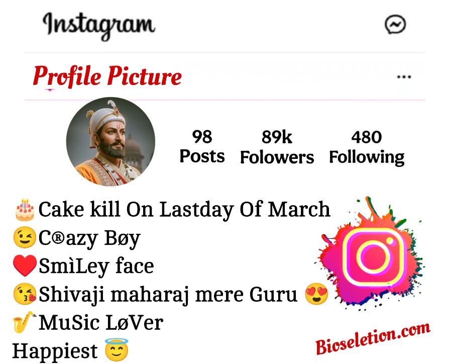 Shivaji Maharaj Instagram Bio