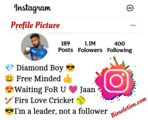 Instagram Bio For Cricket Lover