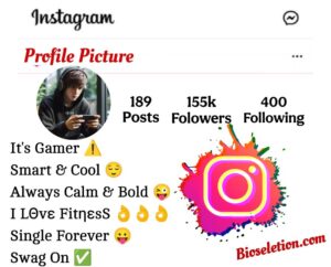 Stylish Instagram Bio For Gamer
